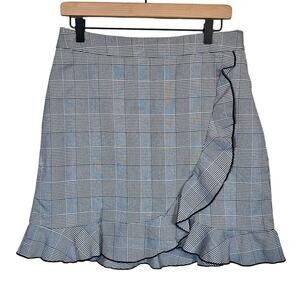 Nanette Lepore Plaid Skirt Moody Treasure Women's 8 Dark Academia Preppy